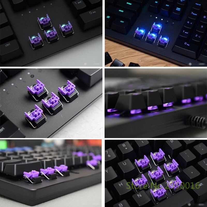 4Pcs Red/Purple Optical Switches Swap Switch for Razer Huntsman Elite Gaming Mechanical Keyboard Switches