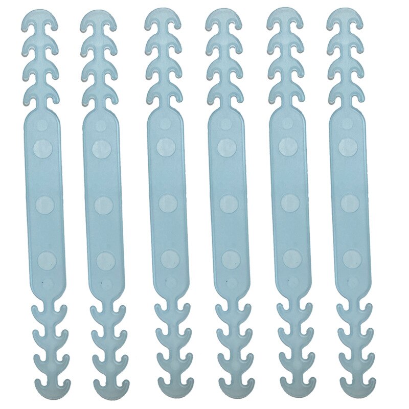 Máscara de extensão de máscara ajustável, corda de silicone unissex para crianças e adultos antiderrapante cordão para pendurar máscara ecológica com 10 peças: 10Pcs PP blue