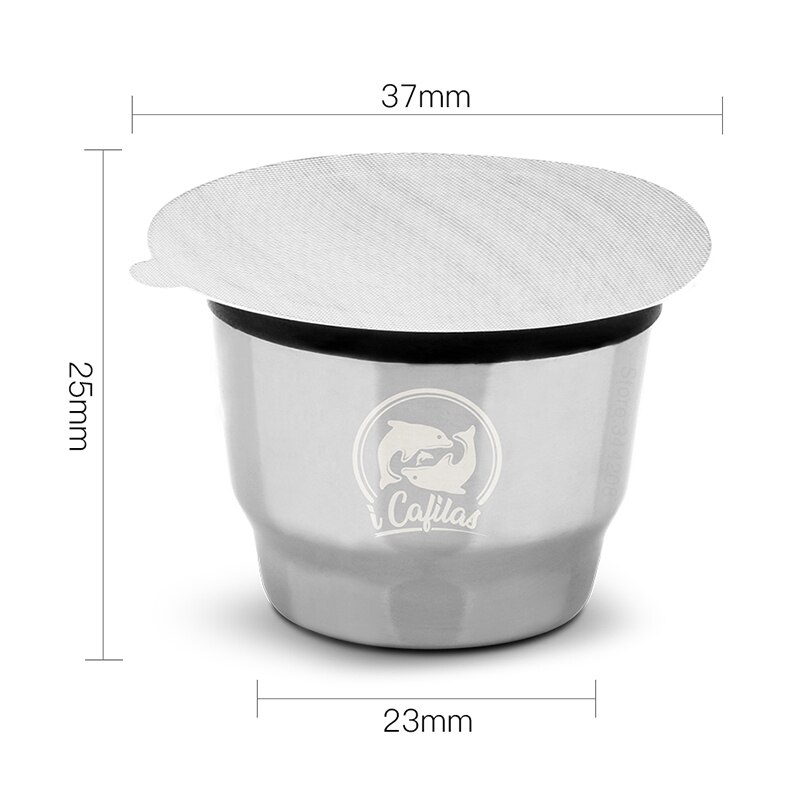 STAINLESS STEEL Metal Reusable Coffee Capsule Espresso cafe Sticker Capsule Hammer For XIAOMI Nescafe Coffee Makers Machine