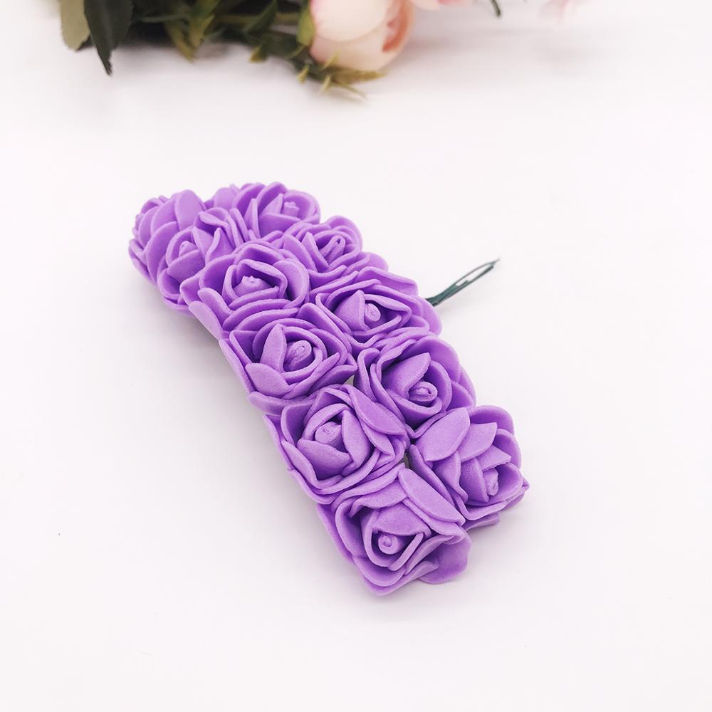 144 stück Günstige künstliche blumen Mini schaum Teddy bär von rosen Strauß Vase für Heimat Dekor hochzeit dekorative blume kranz: 13