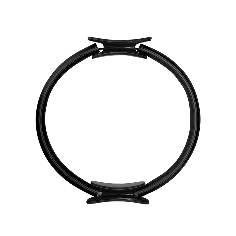 Anillo de resistencia de Yoga para mujer, accesorio de gimnasio femenino para Fitness, Pilates, deporte portátil: Black