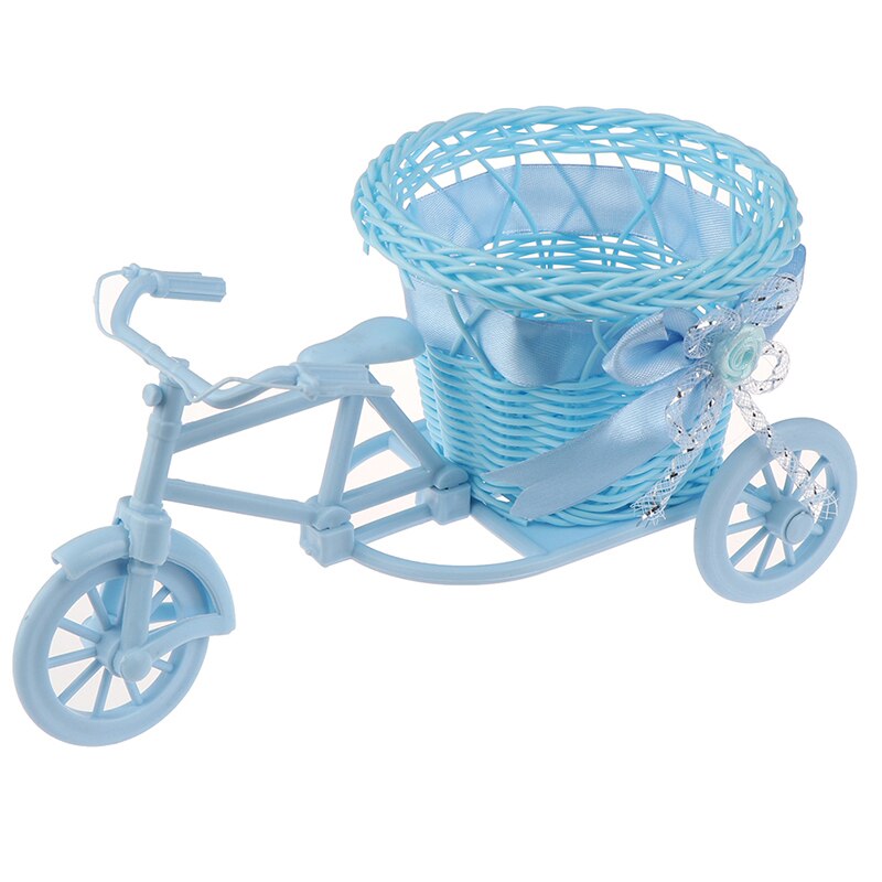 1Pc grande roue panier rond rotin flotteurs fleur Vase pots de fleurs conteneurs petite fleur vélo/Pot de fleur: F