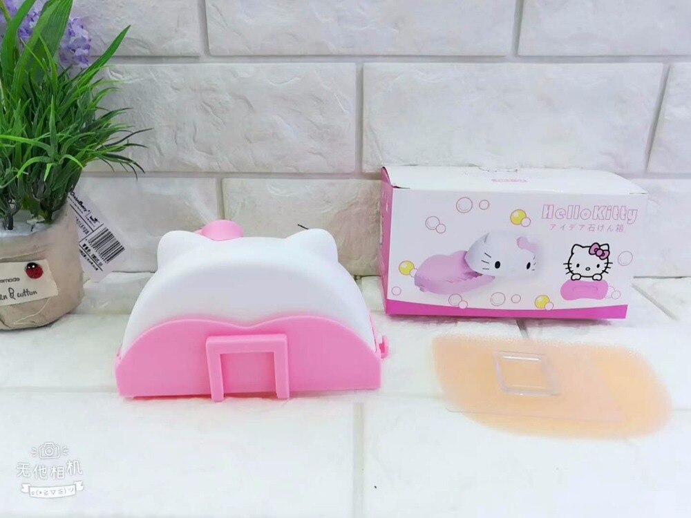 Boîte à savon avec couvercle personnalité créative dessin animé boîte à savon ventouse mural drain toilette gratuit poinçon porte-savon