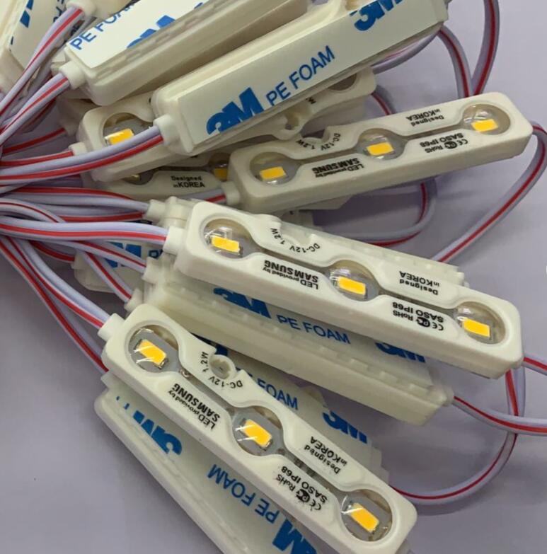 5630 Chip SMD 5730 3 LED Module Lighting 12V IP68 Waterproof White warm white Led Modules Ultra Bright Sign Strip Backlight