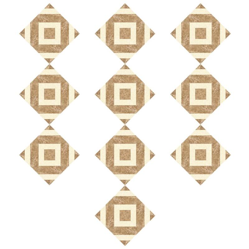 10 piezas 3D piso azulejo Diagonal pared pegatina cuadrado Vintage patrón baño cocina impermeable arte decoración cartel