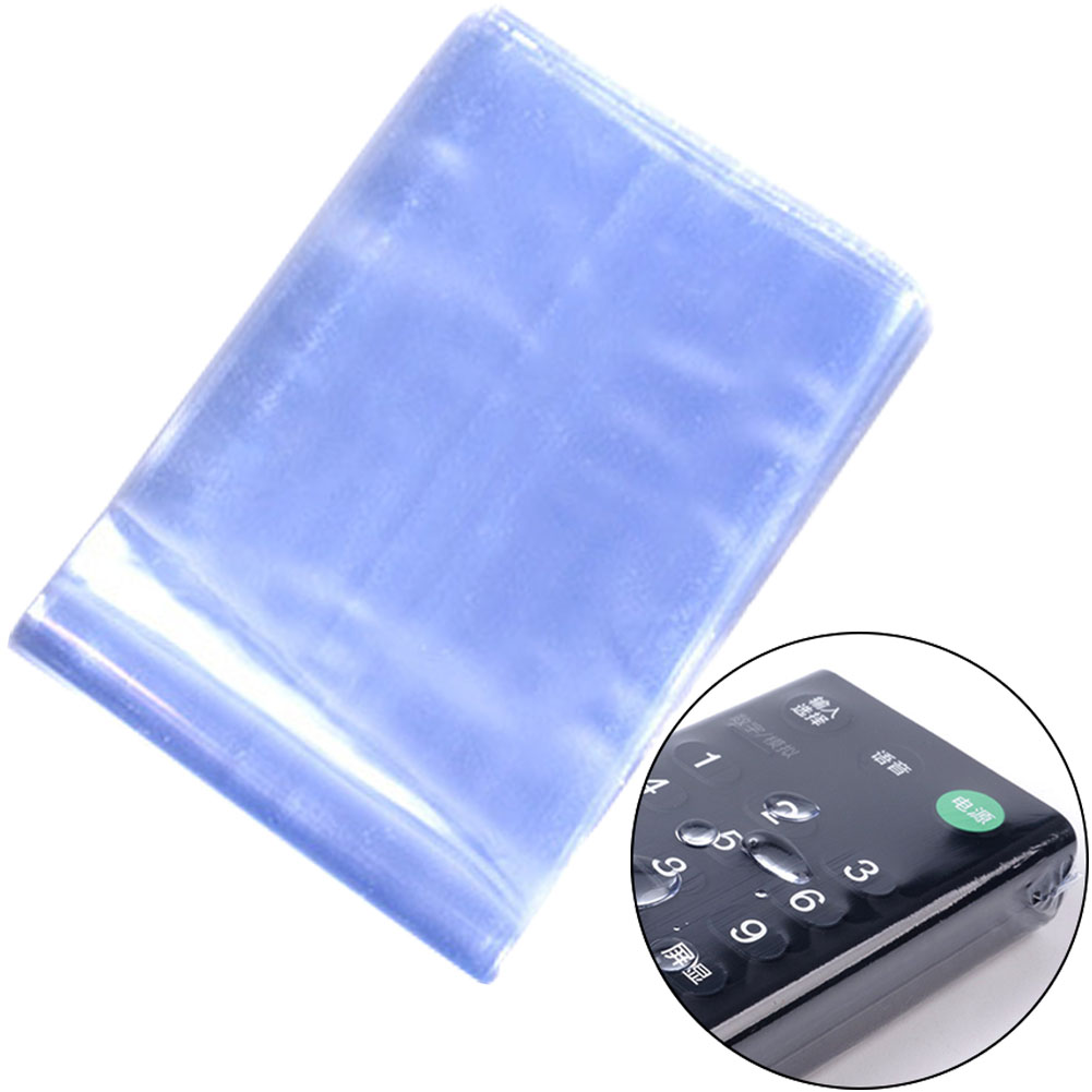 10pcs Television Accessories PVC Protective Cover Waterproof Heat Shrink Film Remote Controller Sleeve Case Durable Anti Scratch