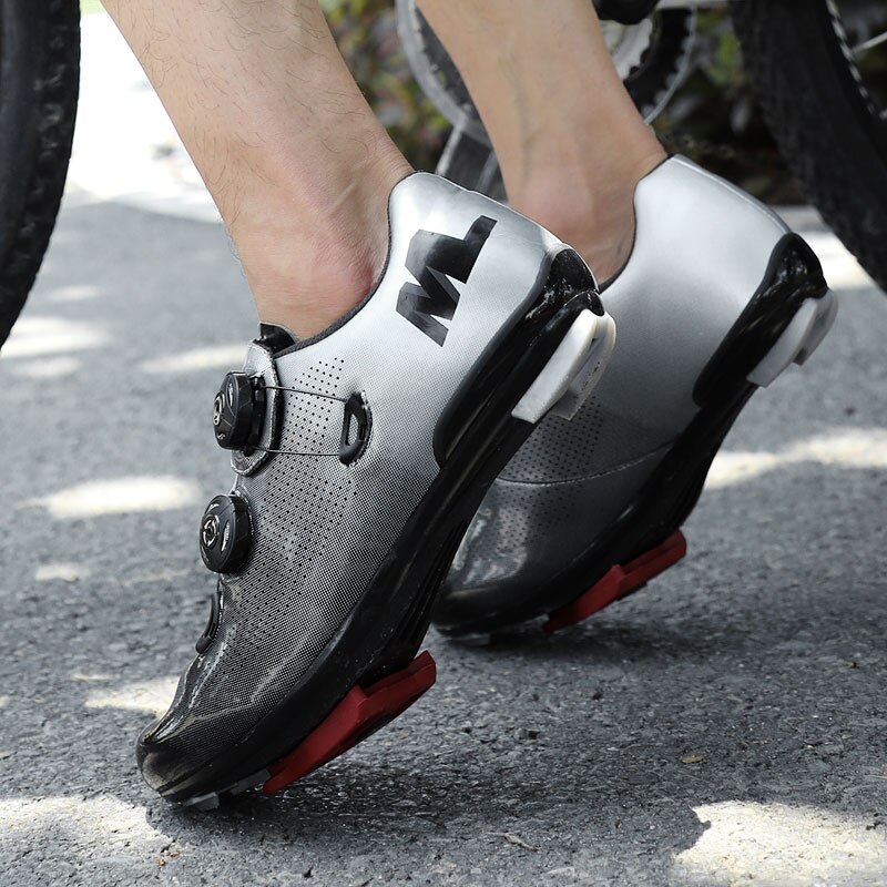 Men Sneakers Youth Road Bicycle Cycling Shoes Self-Locking Triathlon Men Red Bike Bicycle Road Bike Shoes