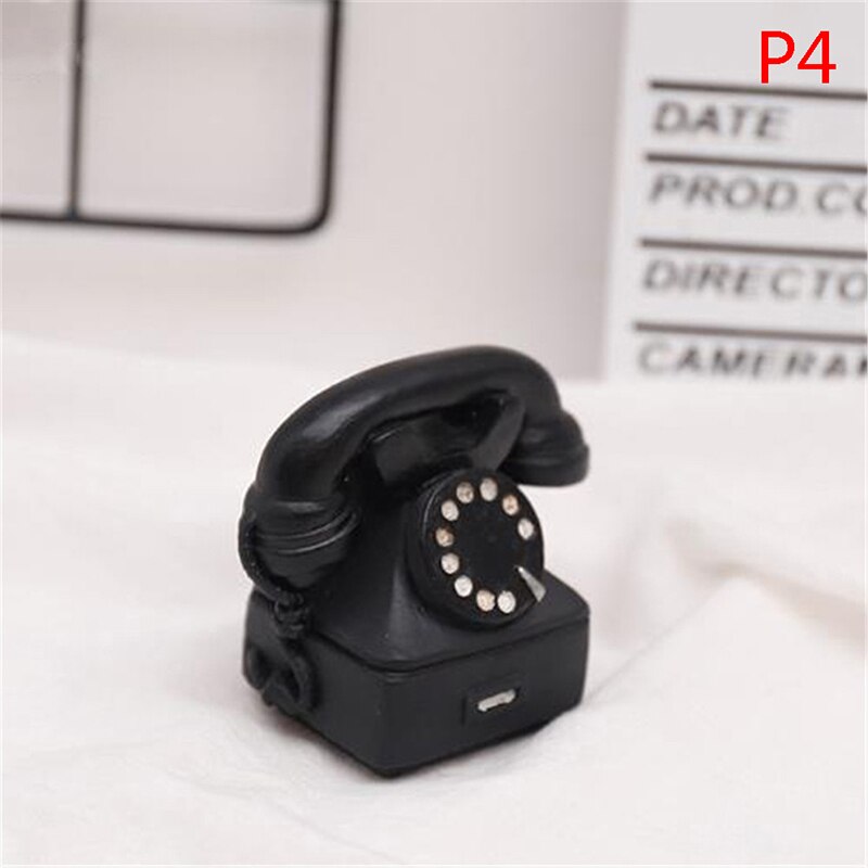 Camera Phonograph Mini Resin Ornaments Home Living Room Wine Cabinet Decoration Photo Props Ornaments: P4