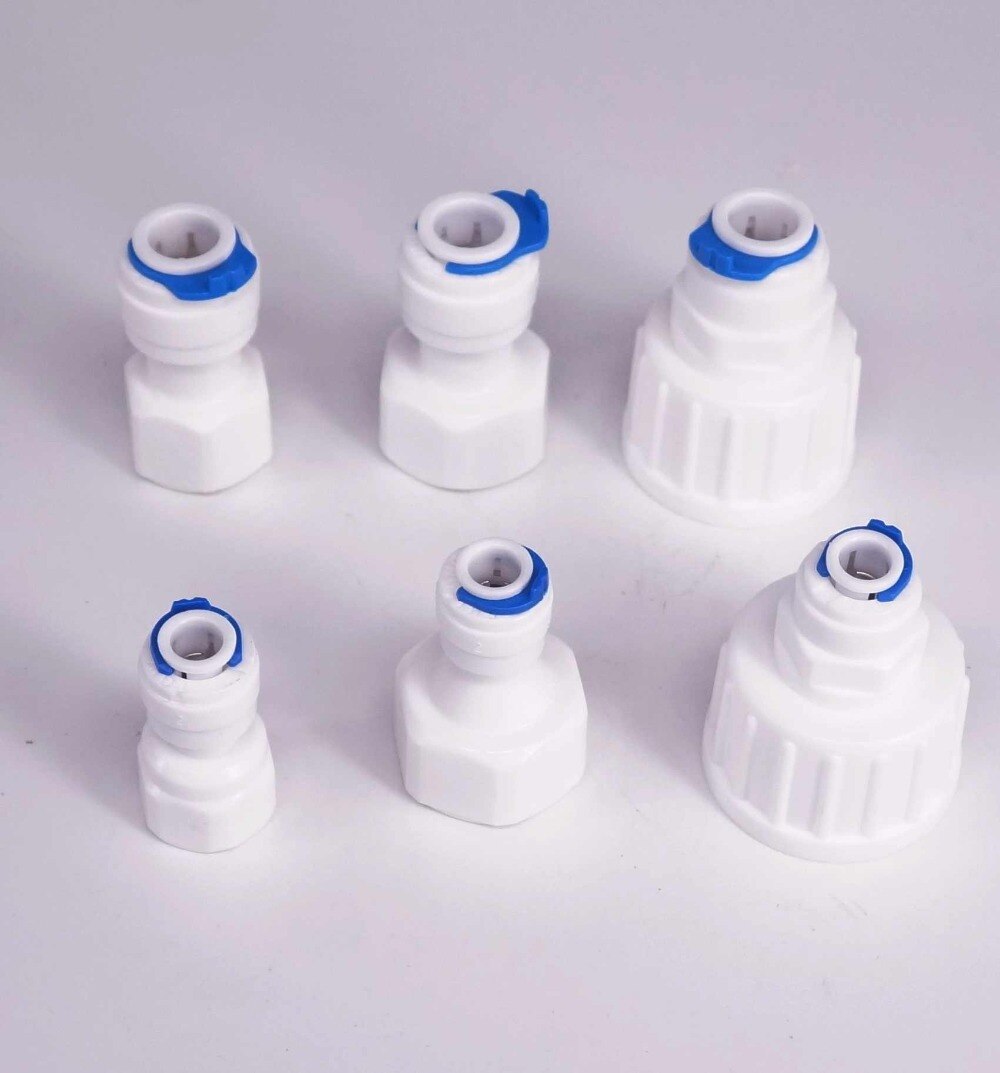 Fit Voor 1/4 "3/8" Od Tube Pushfit Te Bsp Connector Fitting Aquarium Omgekeerde Osmose Ro Water Dispenser