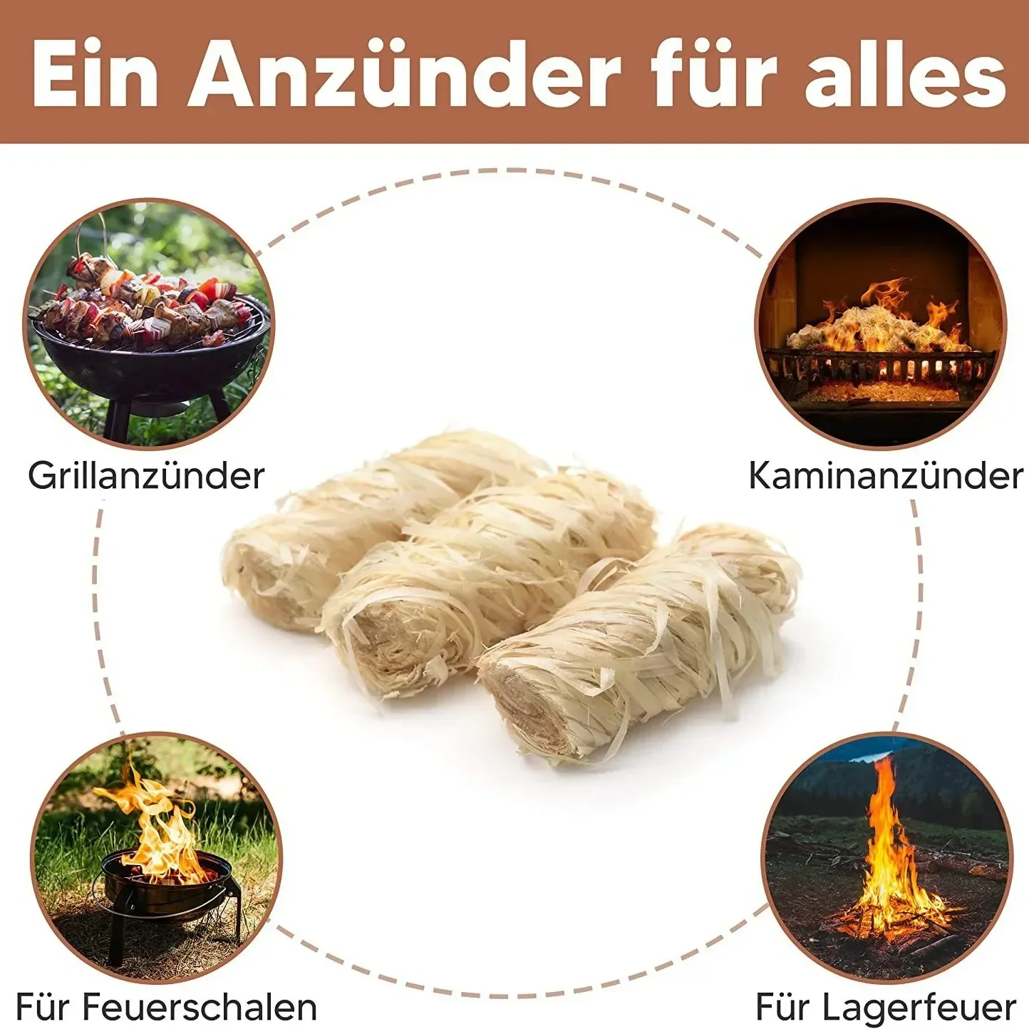 Démarreur naturel 100g/500g/1000g, bâton de bois de cire, adapté au cheminée, poêle à barbecue, four de cheminée, allumage au charbon de bois