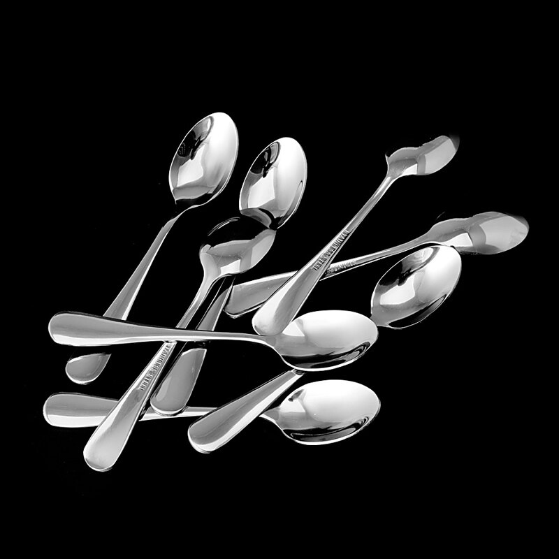 Demitasse-cuchara de acero inoxidable para té y café, sopa, arroz, 8 Uds.