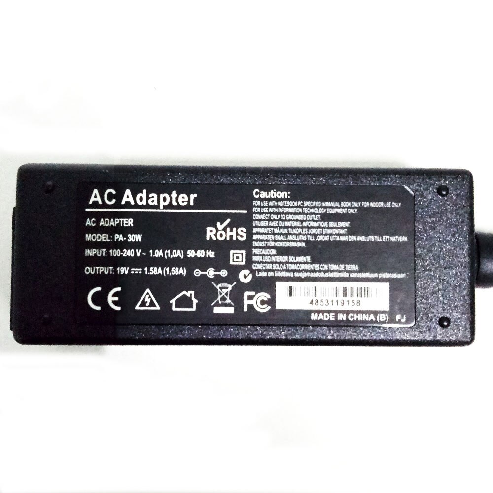 PA-30W 19V 1.58A 5.5*1.7mm For Acer Aspire One Power Supply For Laptop Notepads Laptops Netbook Power Adapter Charger