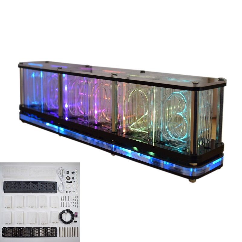 Jäljitellä värillinen rgb hehku putki kello johti musiikki spektri diy sarjat sisustus