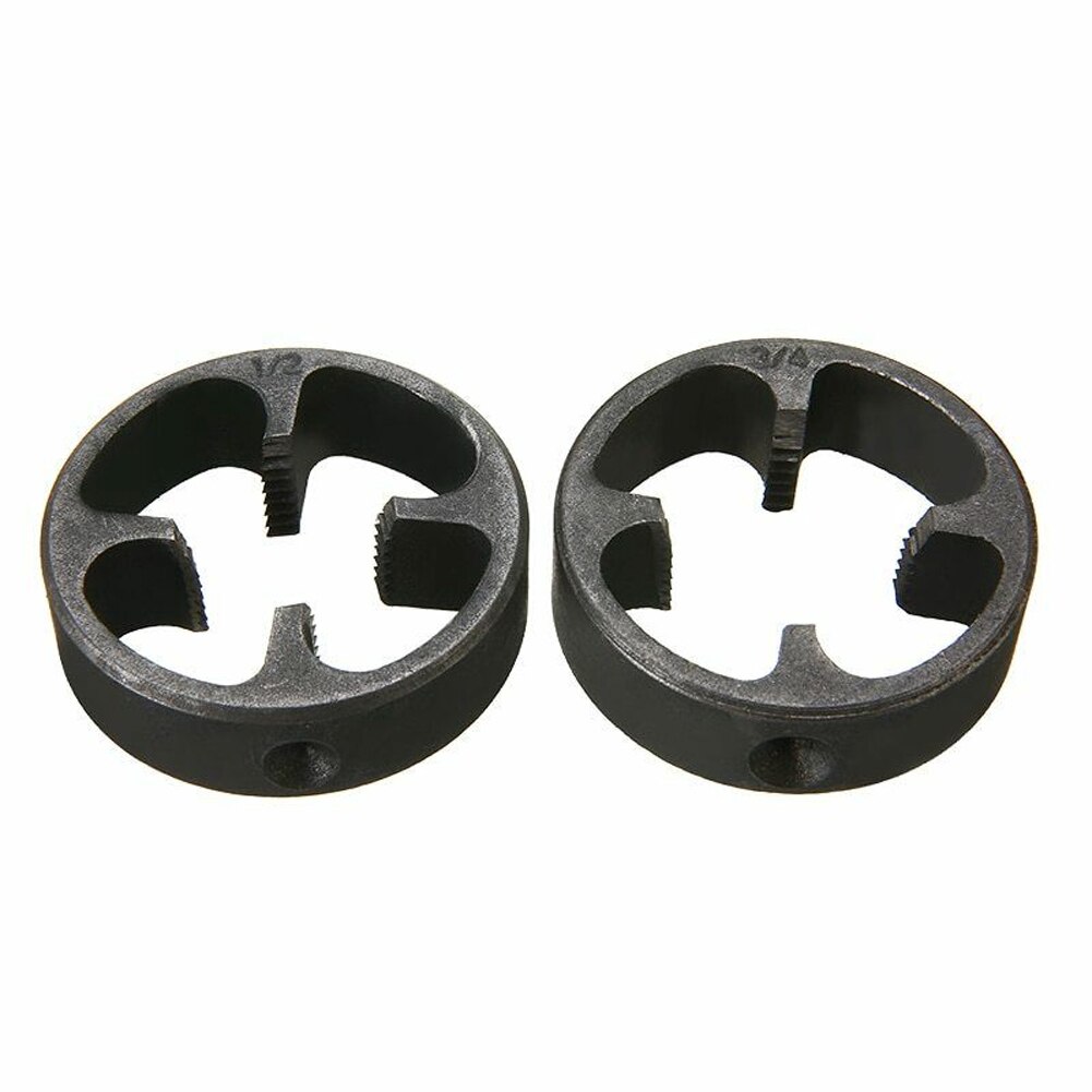 6pcs Manual Pipe Threader Powerful 1/2 3/4 1 Inch Plumbing PVC Thread Tool Maker Screw Die Set Hand Tool Easy Apply