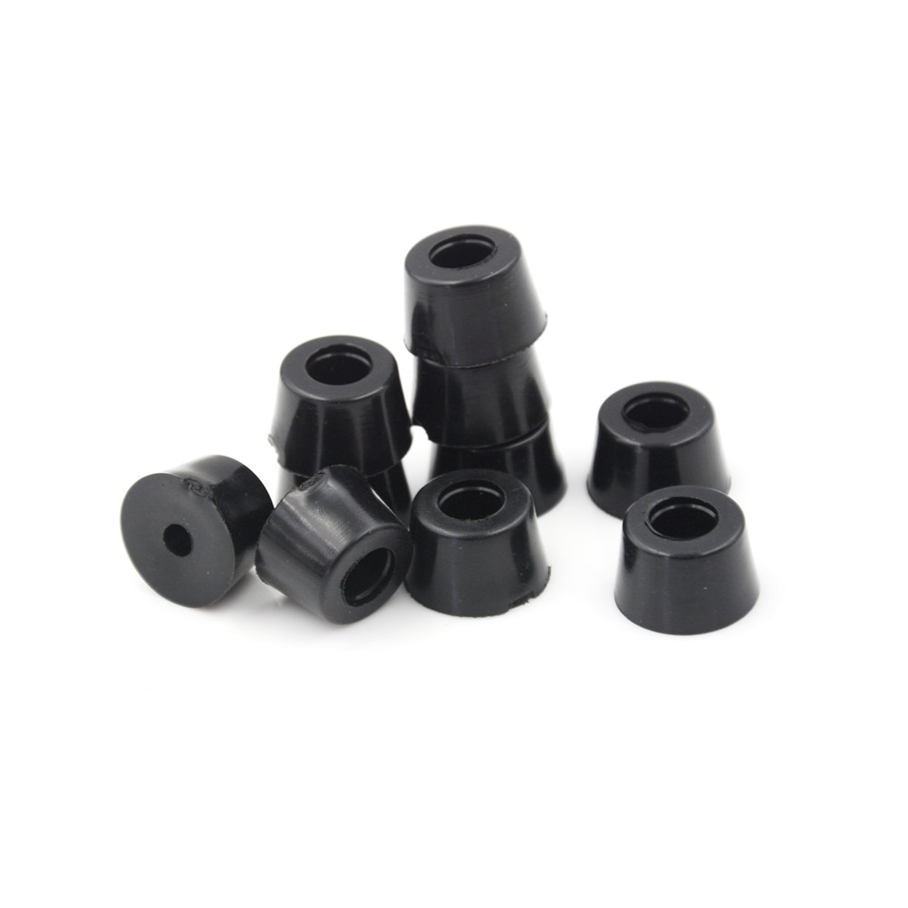 10/20 kpl pyöreä musta kestävä kumi instrumenttikotelo luistamaton kaappi kojelaatikko kotelo jalka puskurit jalat 17 x 10mm