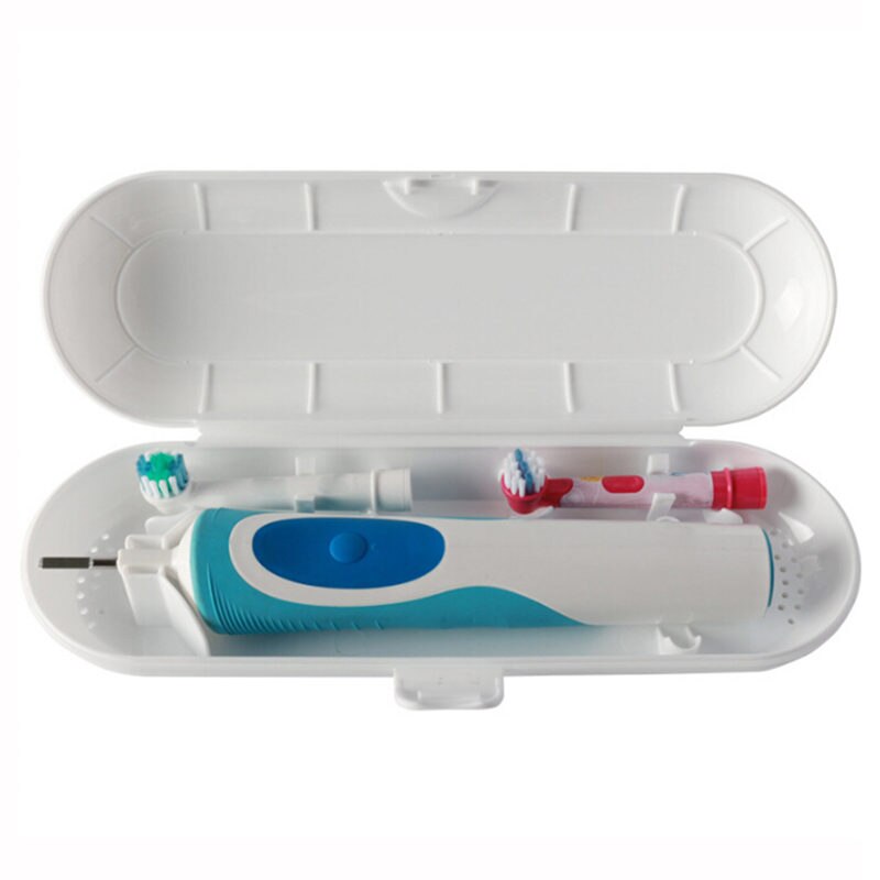 Bærbar elektrisk tandbørste rejsetaske udskiftning af hovedholderboks til oral b familie udendørs tandbørstebeskyttende opbevaring: 1pc hvide kasser