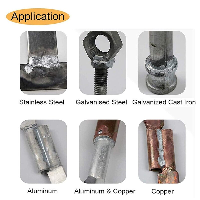 50 Pack Solution Welding Flux-Cored Rods Welding Rods 50cm Universal Low Temperature Copper Aluminum Welding Cored Wire