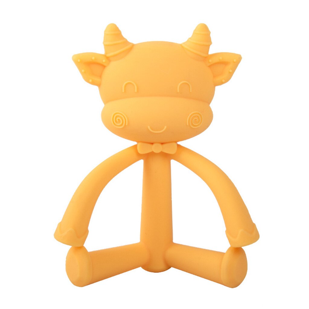Peuters Zuigelingen Baby Tandjes Speelgoed Zachte Siliconen Fruit Bijtring Houder Cartoon Kids Bijtring Educatief Speelgoed Baby Shower Speelgoed 3: F