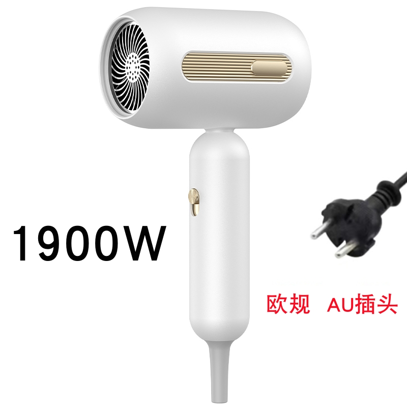 Secador de pelo, turbina eléctrica de alta velocidad, flujo de aire, poco ruido, temperatura constante y secado rápido, adecuado para salones domésticos: Marfíl / US
