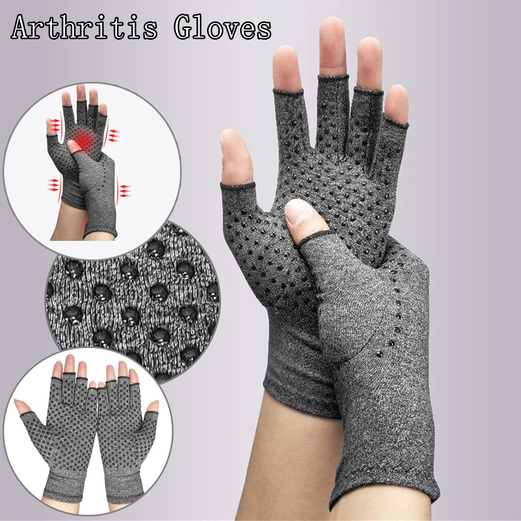Artritis Compressie Handschoenen Vrouwen Mannen Vingerloze Gewrichtspijn Opluchting Reumatoïde Artrose Hand Pols Therapie Wanten # Y5