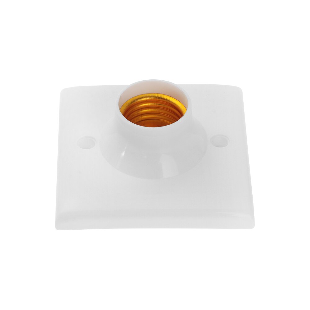 1 stk  e27 rund plast sokkel skrue lyspære lampe sokkel holder hvit  e27 sokkel lampe sokkel populær lampe holder lys stativ