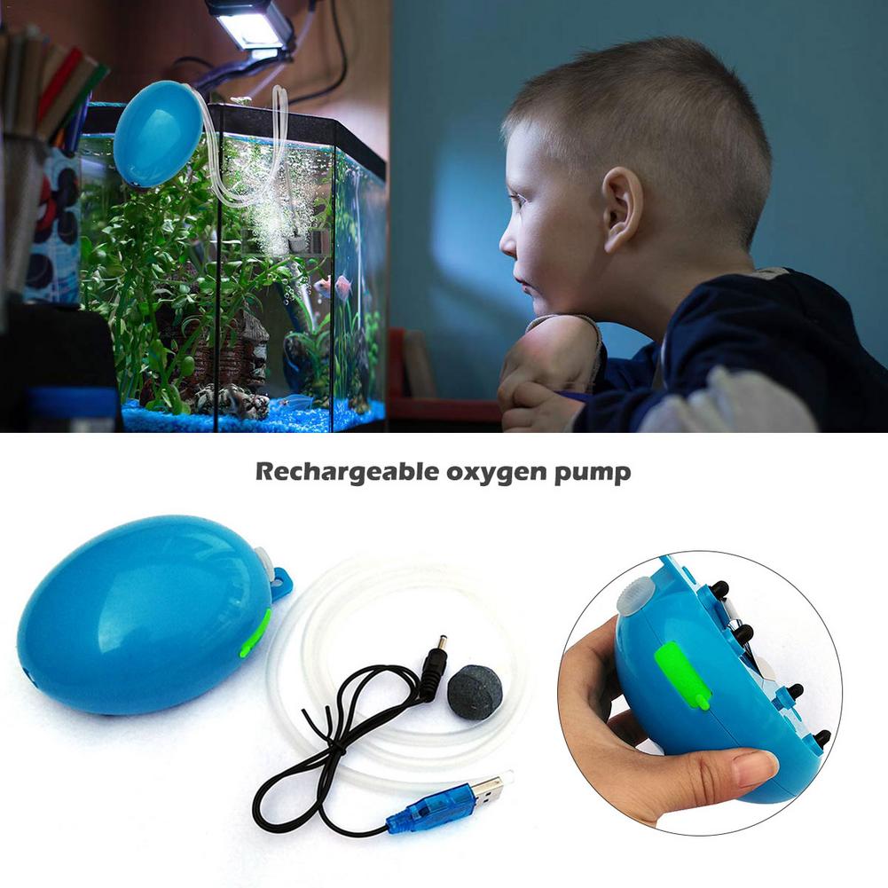 mini luftpumpe akvarium kompressor fisketank oksygenpumpe blå usb-frakt vannpumpe ac dc lufting til fiske levende fisk trans