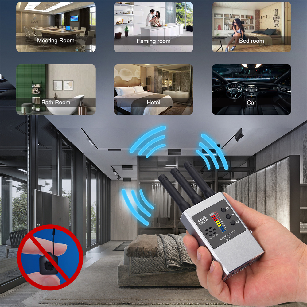 Détecteur de Signal RF sans fil, Bug GSM GPS, Mini caméra, balayage IR, veille AI, détection automatique G638W