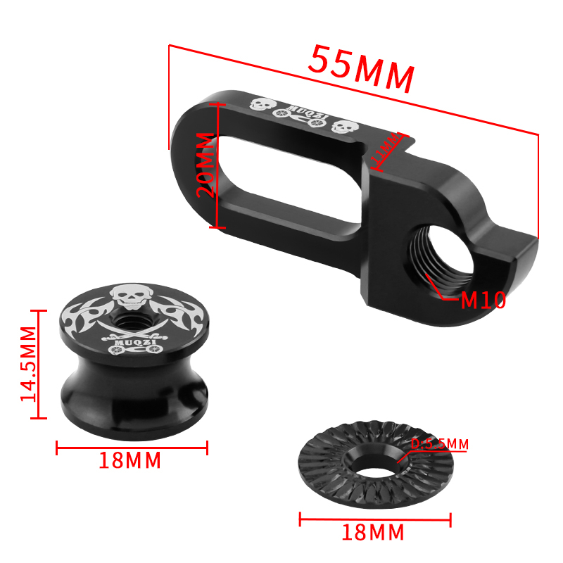 MUQZI cadre de vélo dérailleur arrière cintre Extension queue crochet cintre 99% universel adaptateur d'extension vtt pièces de vélo de route