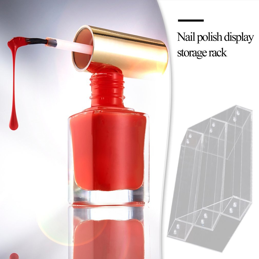 Acrylic Nail Polish Display Stand Multi-Layer Plastic Transparent Frame Mask Lipstick Display Rack Cosmetic Storage Box