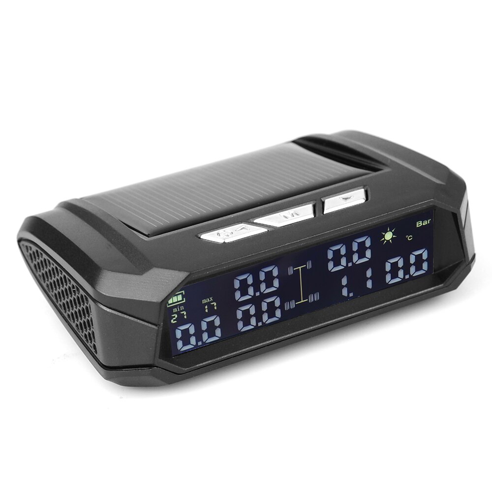 Universal Truck TPMS With 6 External Sensors Tire Pressure Monitor Solar USB Charging Tyre Pressure Monitor for Truck Safety