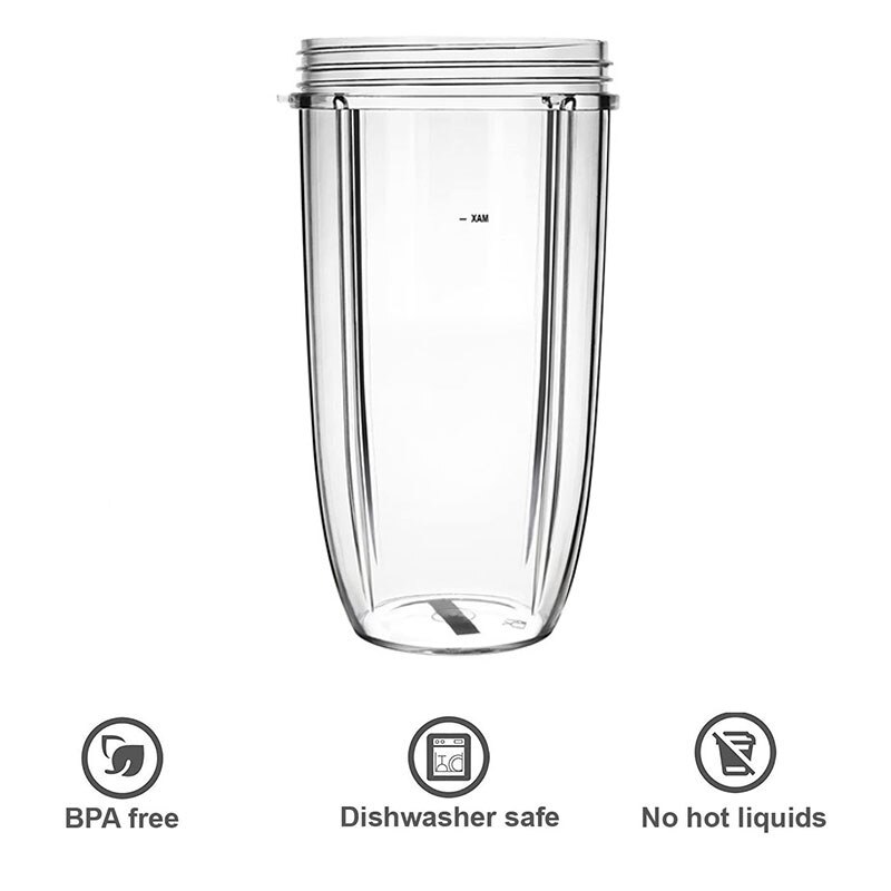 2 st 32oz behållare kopp ersättning juice mugg kopp för nutri bullet nutribullet 600w 900w juicepress mixer delar 32 ounce kopp kök