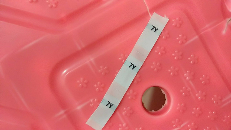 100Stck Weiß Polyester tuch größe Etikett 2Y 3Y 4Y 5Y 6Y 7Y 0-3m 3-6m 6-9m 9-12m 12-18m 18-24m: 7Y