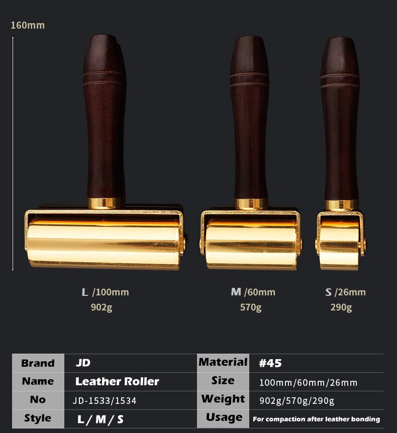 Leather Glue Edges Laminating Roller Leather Craft Roller Press Edge Roller DIY Handmade Crease Tool