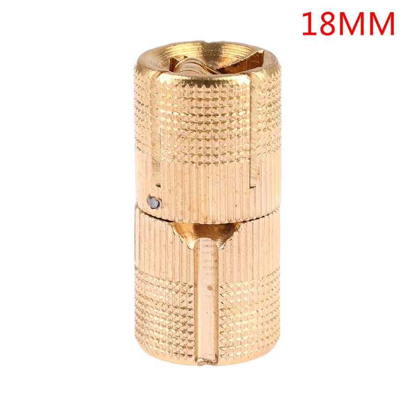 1/4pcs 8-18mm Copper Barrel Hinges Cylindrical Hidden Cabinet Concealed Invisible Brass Hinges Mount Door Furniture Hardware: 12mm 4pcs