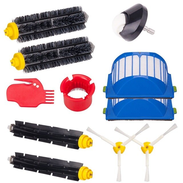 Filtre à Air HEPA pour aspirateur iRobot Roomba, pièces détachées, brosse principale, brosse latérale, 600 610 620 621 625 630 631 650 651 660 671 680 690
