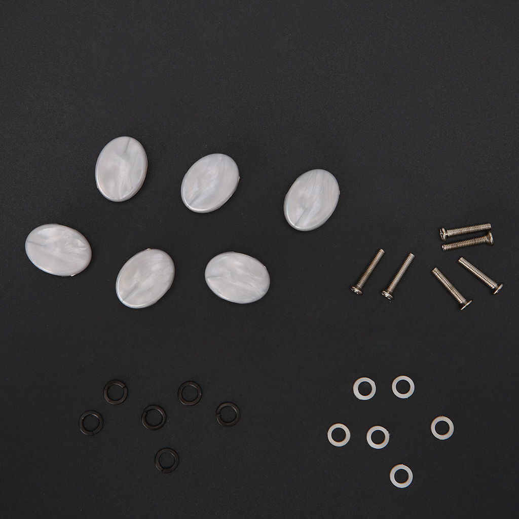 6 Pcs Tuning Peg Stemmechanieken Knoppen Voor Houten Elektrische Klassieke Gitaar Onderdelen