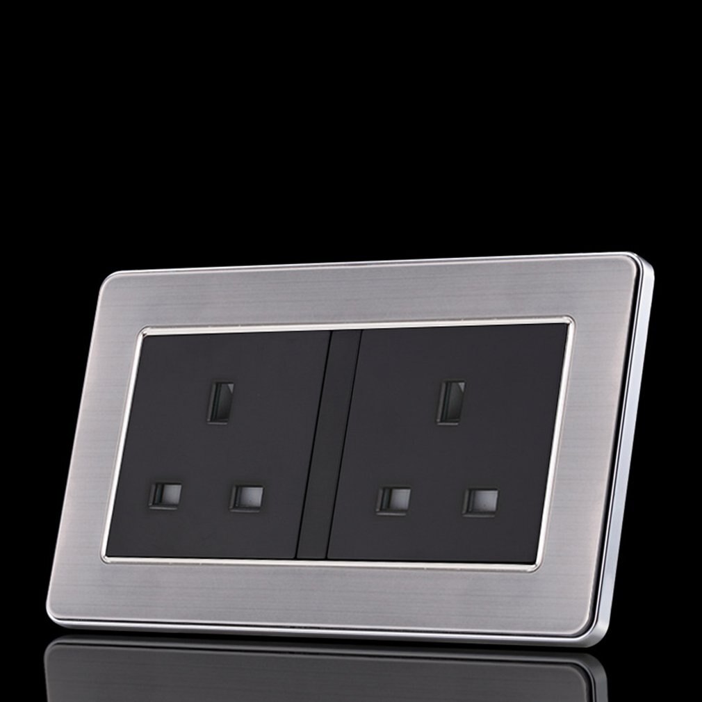 Home UK Square Socket Panel Home Security Socket Panel Wall Power Socket Panel Wall Concealed Socket Panel