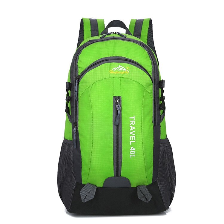 Men Backpack USB Charging 40L Large Capacity Out Door For Male Bag Waterproof Casual Backpacks Unisex Black Travel Backpacks: Green