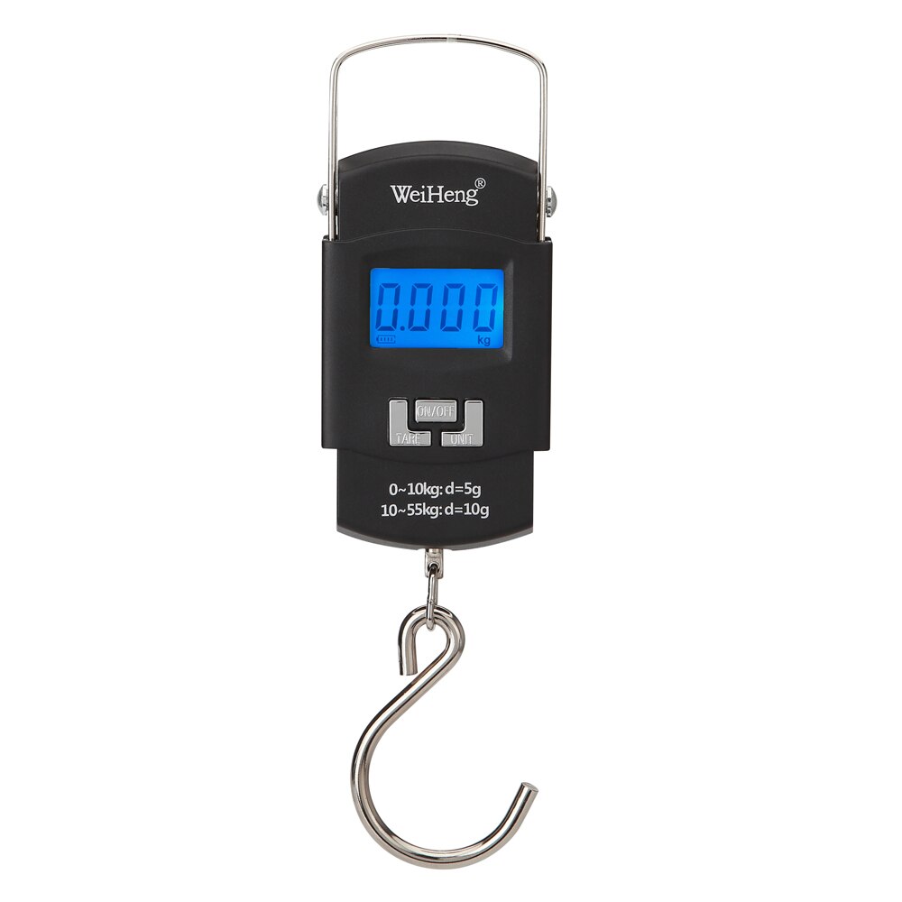 Báscula electrónica portátil recargable WeiHeng WH-A25, báscula de equipaje con pantalla LCD, conversión de múltiples unidades, almacenamiento retráctil: Default Title