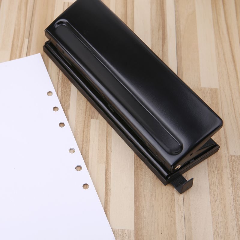 6 Hole Punch Paper Craft Cutter Adjustable DIY A4 A5 A6 Loose-Leaf Paper Puncher Scrapbooking Stationery Office Supplies