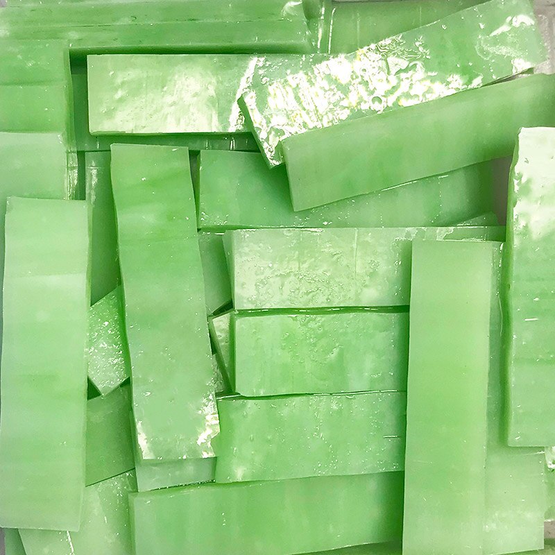 200 gramm 1X4 cm Glasmalerei Streifen, DIY Glas Mosaik Hobby, DIY Material Lieferant, Mini verlieren Tiffany Glas Stück, Grün verrotten: SF31