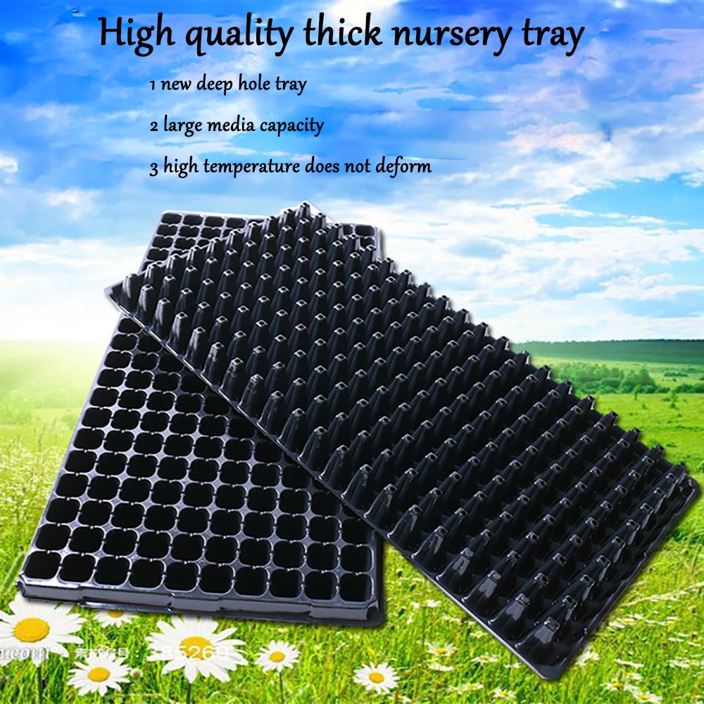 4Pcs/Pack Cells Seedling Starter Tray Extra Strength Seed Germination Plant Flower Pots Nursery Grow Box Propagation For Garden