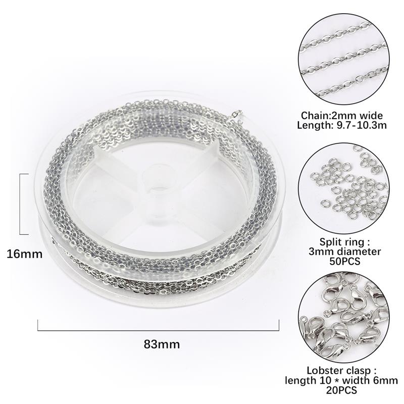 10m/ rullar diy orm kedja koppar länk kedja för handgjorda halsband armband kedja för smycken göra fynd: B