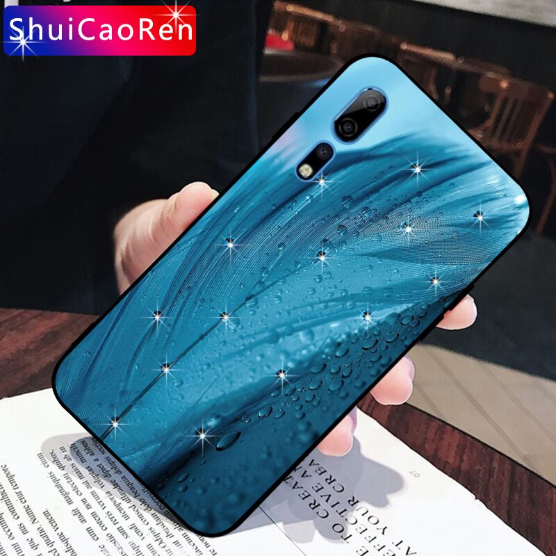 Luxury Rhinestone Case For ZTE Axon 10 Pro A2020 Bling Diamond Black Cover For Nubia Play Red Magic Red Devil 5G