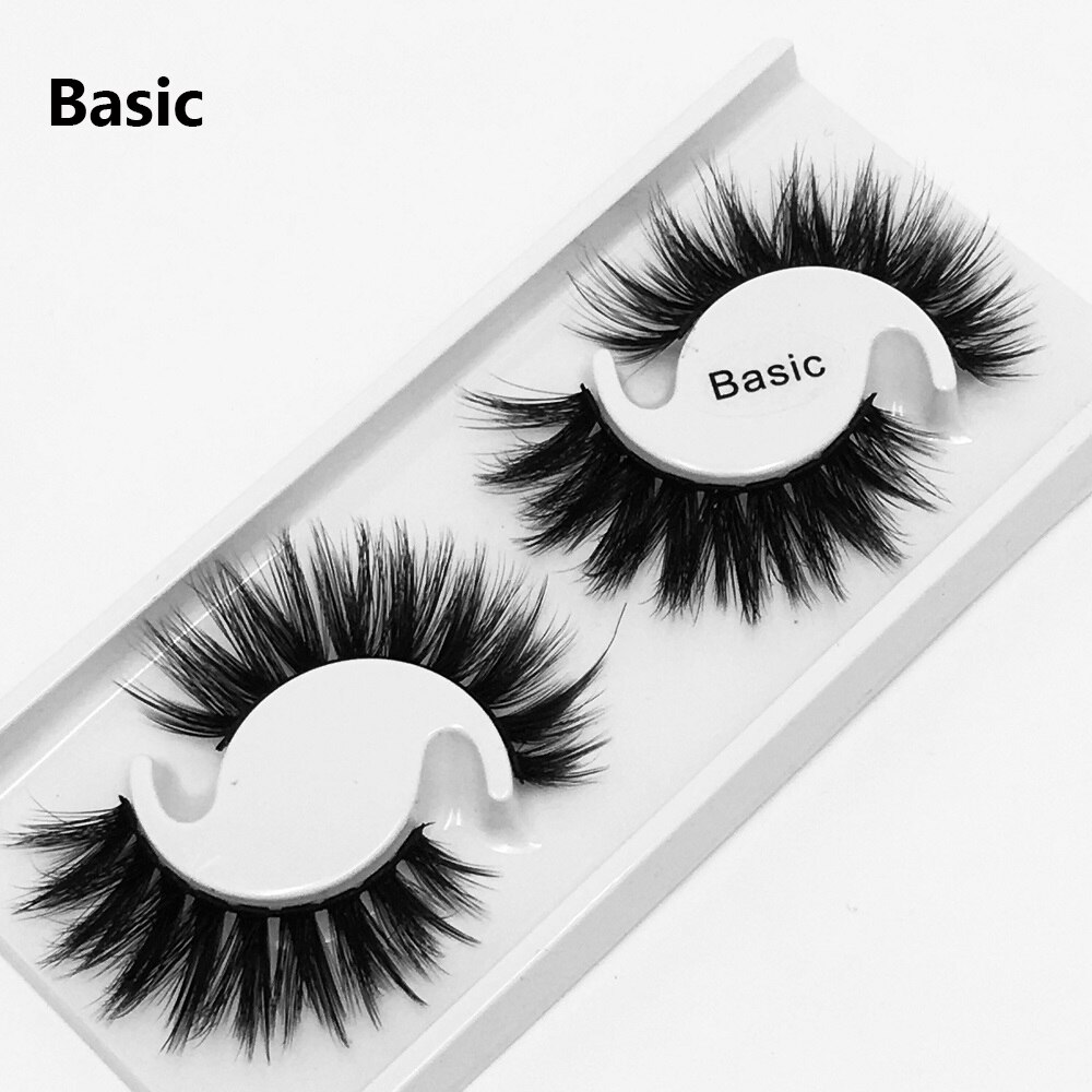 25MM Lashes 5D Mink Hair False Eyelashes Dramtic Thick Long Wispies Fluffy Full Strips Handmade Eye Makeup Lashes Extension Tool: Basic