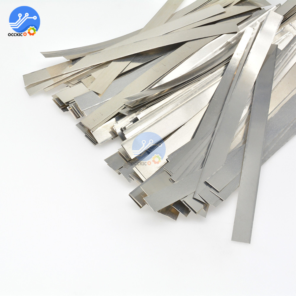 BMS 18650 Li-Ion Batterie Nickel Blatt Platte Vernickelt Stahl Gürtel Streifen 0,1 MM 18650 Zellen Stecker Schweißen