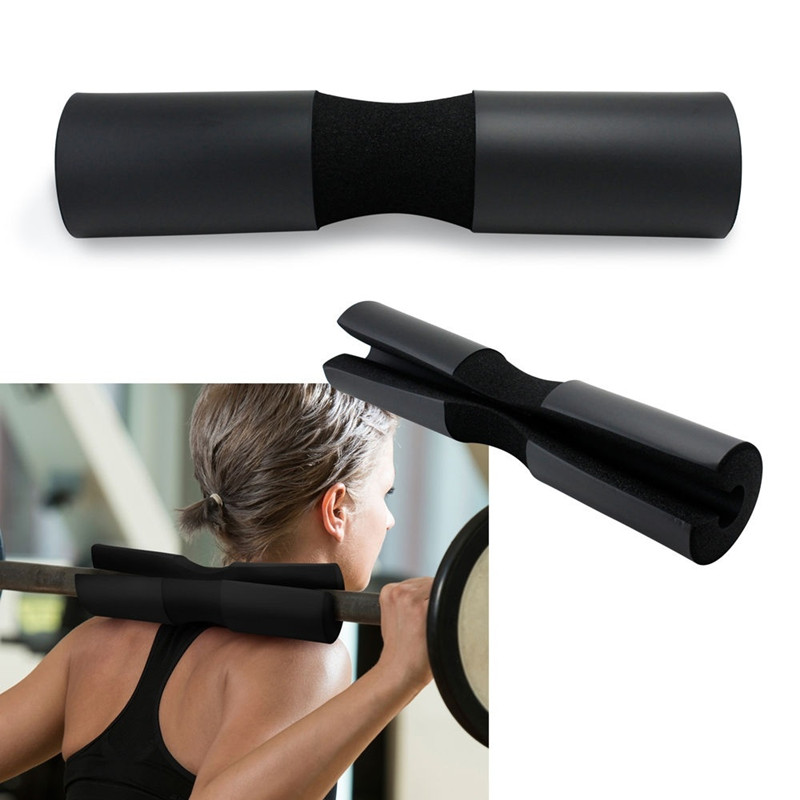 Barbell pad pull up squat bar skulder tilbage beskytte pad greb support vægt fitness vægtløftning