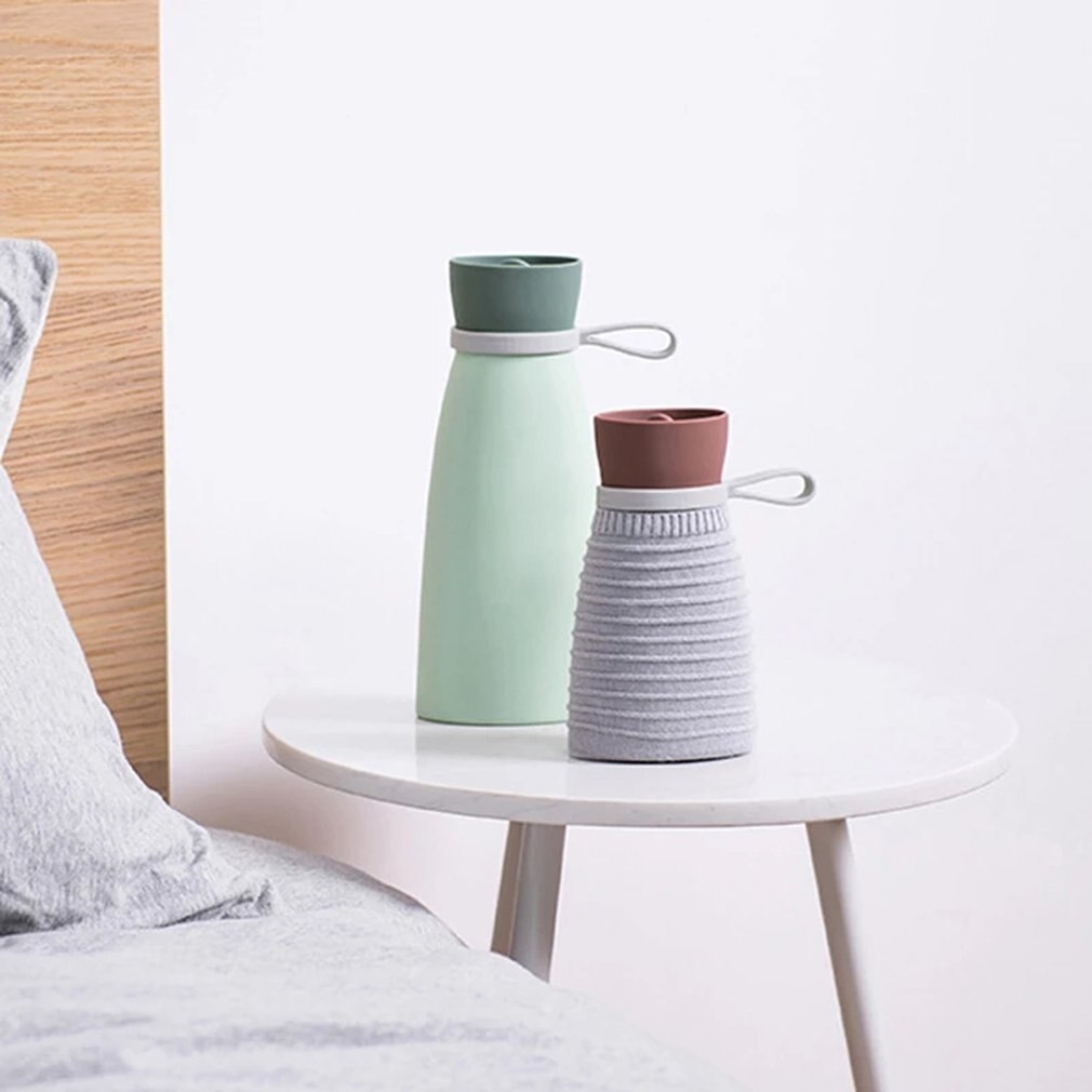 Microwave Heating Silicone Water Bottle Water Injection Hand Warmer Stomach Microwave Oven Heating