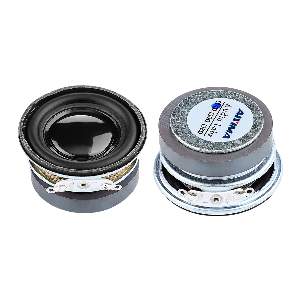 AIYIMA 2Stck 1,5 Zoll Audio- Tragbare Lautsprecher 4Ohm 3W Breitbandlautsprecher DIY Stereo Heimkino Tieftöner Lautsprecher