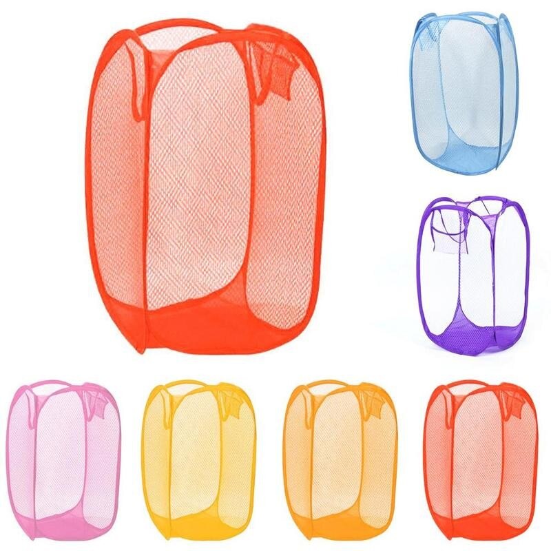 Cesta de ropa sucia plegable para niños, cesta de almacenamiento de ropa sucia, de nailon, juguetes de almacenamiento para el hogar, varios colores, V9C5